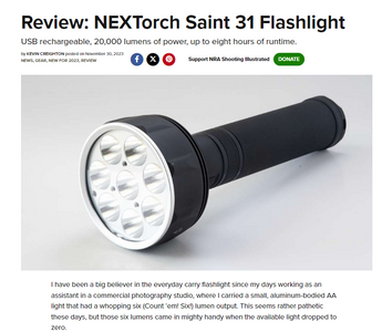 Review: NEXTORCH Saint 31 Flashlight