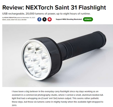 Review: NEXTORCH Saint 31 Flashlight