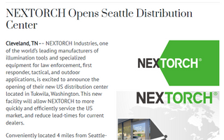 The tactical wire: NEXTORCH Opens Seattle Distribution Center
