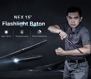 New! NEX 15″ Flashlight Baton, Your Personal Guard! - NEXTORCH