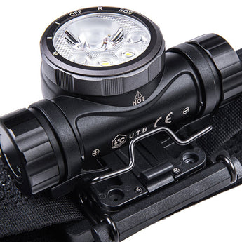 hiStar Helmet Light 2300 Lumens Rechargeable White Light and Red