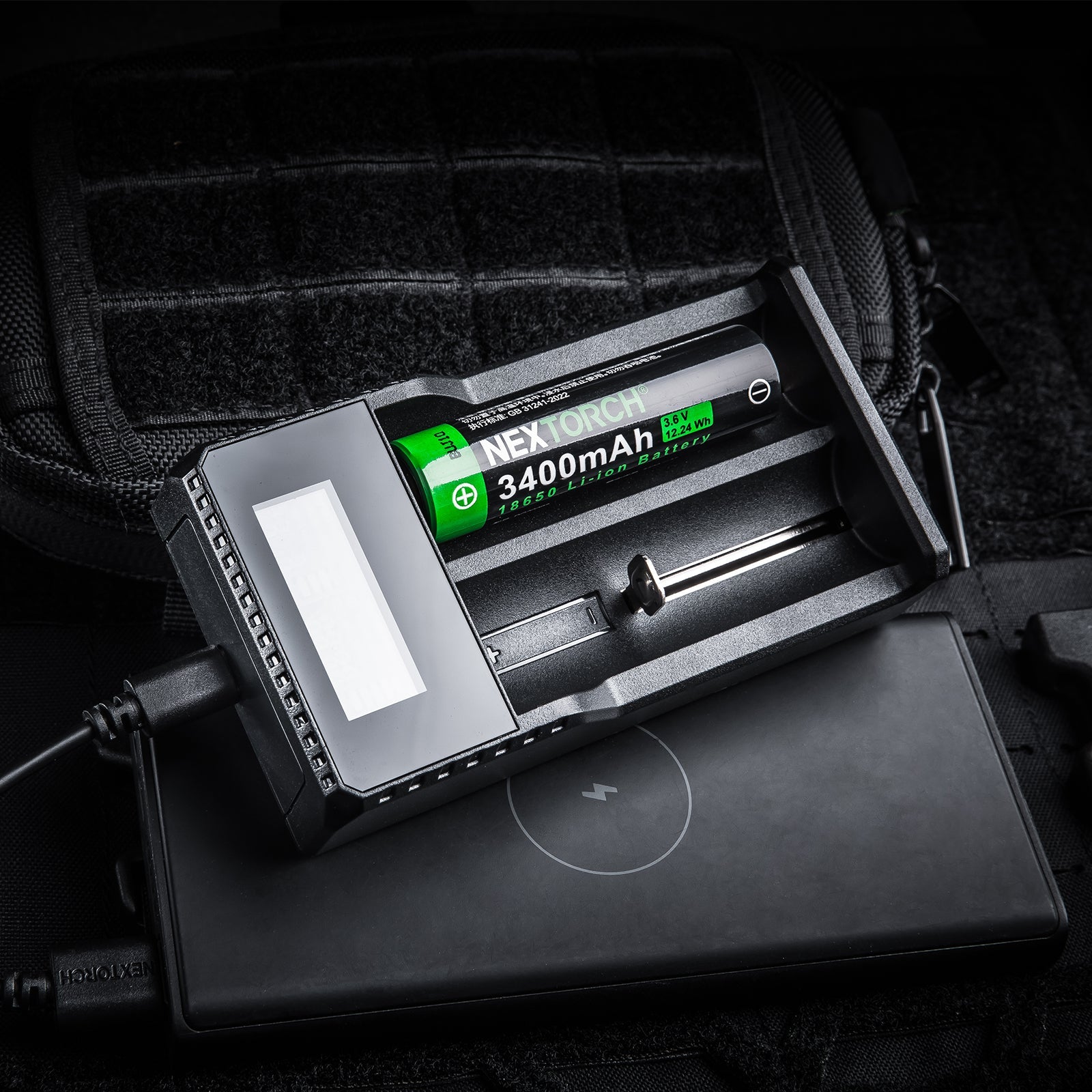 NEXTORCH 18650 3400mAh Battery USB-C Rechargeable Power NEXTORCH 18650 3400mAh Battery USB-C Rechargeable Power