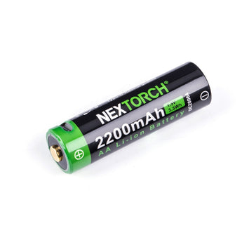 NEXTORCH AA Battery – 2200mAh USB-C Rechargeable Li-Ion Cell