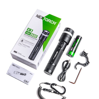 NEXTORCHNEXTORCH C61 Dual - Beam Flashlight with Stepless Dimming l 3500 LumensEDC FLASHLIGHTS