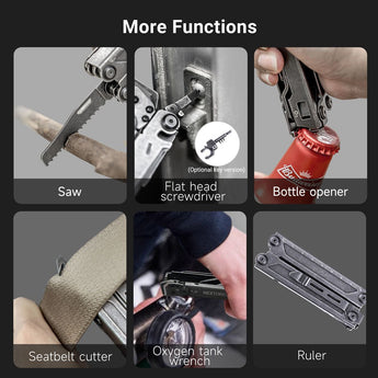 NEXTORCH MT20 Multi-Tool – Rescue Shears, 15 Tactical Tools