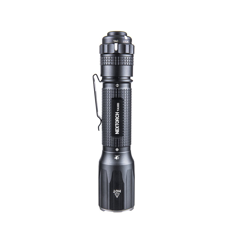 Next Torch Flashlight NEXTORCH TA30D Tactical One-Step-Strobe Flashlight with FR-1 Ring