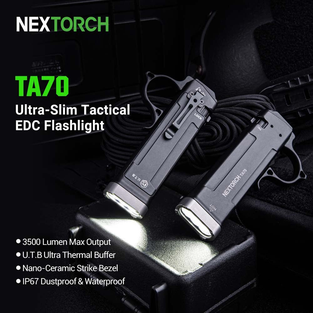 NEXTORCHNEXTORCH TA70 Ultra - Slim Tactical EDC FlashlightTACTICAL HANDHELDS