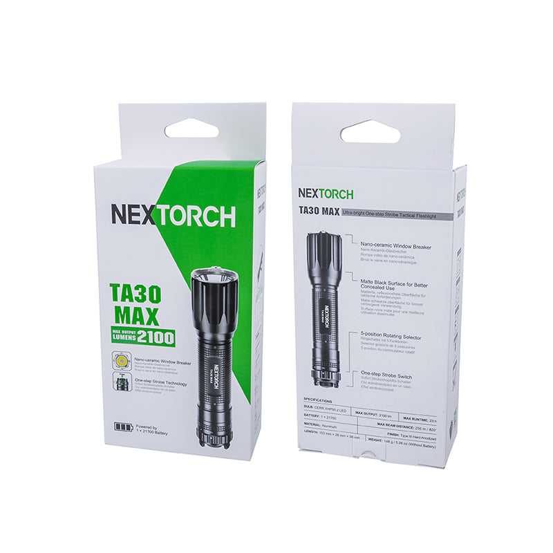 Nextorch – From the manufacturer of flashlights for professional users, the  new TA30 MAX